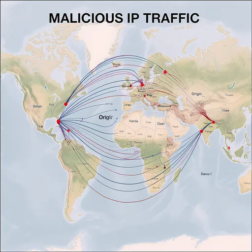 Malicious IP traffic visualization